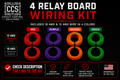 CCS 4 circuit color-matched automotive wiring kit