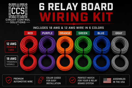 CCS 6 circuit color-matched automotive wiring kit