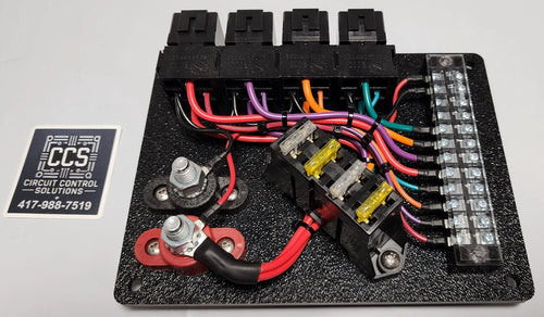 CCS 4 circuit relay and fuse panel